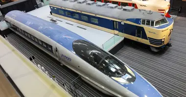 Trains from different eras in the Museum