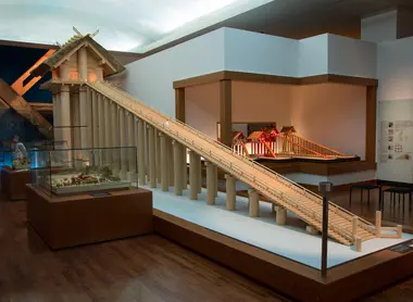 El impresionante antiguo Izumo Taisha media casi 46 metros de altura.