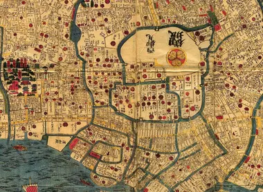 Edo Period map, 1840