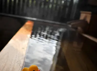Un bain japonais en bois