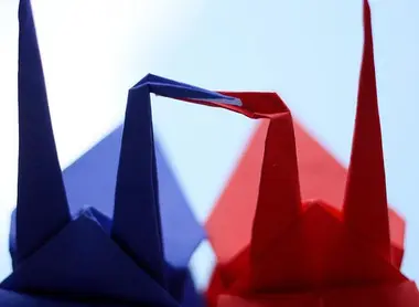 Origami de grullas.