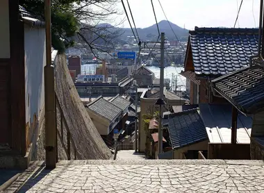 Las escaleras y callecitas del puerto de Onomichi.
