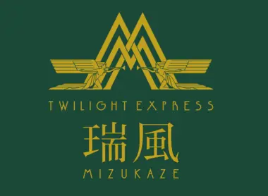 The logo of the new luxury train Twilight Express Mizukaze 