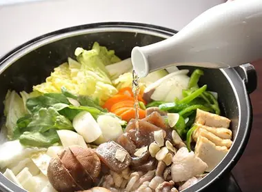 Bishu nabe, a stew made with sake