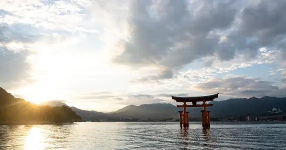 Le sanctuaire d'Itsukushima sur l'île de Miyajima